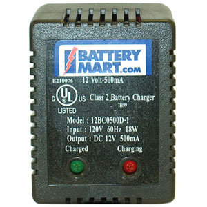 12 Volt 500 mA Sealed Lead Acid Battery Charger