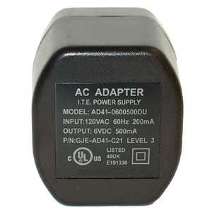 6 Volt 500 mA Manual Sealed Lead Acid Battery Charger