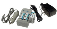 Powerizer CR123A Li-ion Rechargeable Batteries and Charger