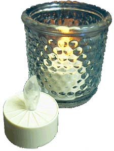 Flameless LED Tea Light Candle (Glass Not Included)