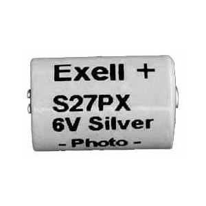 Exell S27PX 6 Volt Silver Oxide Photo Battery