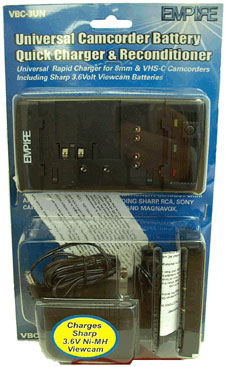 Empire Universal Camcorder Battery Quick Charger and Reconditioner