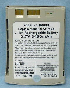 Dell Axim X5 Battery (High Capacity)