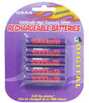 AAA NiMH Rechargeable Batteries - 10 Pack