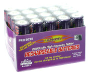 Lenmar AA NiMH Rechargeable Batteries - 20 Pack