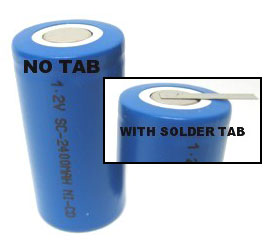 Sub C NiCd Rechargeable Battery