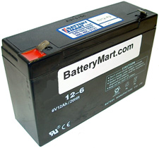 6 Volt 12 Ah Sealed Lead Acid Battery - F2 Terminal