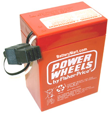 Fisher Price 6 Volt Red Power Wheels Battery