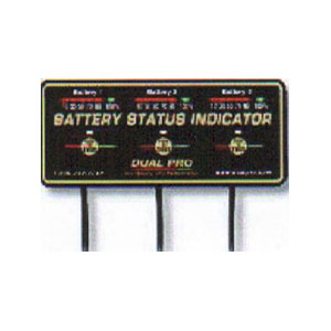 Dual Pro Battery Status Indicator - 3 Banks