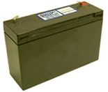 6 Volt 12 Ah Sealed Lead Acid Battery - F1 Terminal