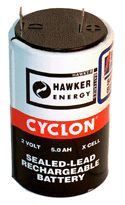 Hawker Cyclon 2 Volt 5 Ah X Sealed Lead Acid Battery