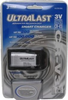 Ultralast CRV3 Rechargeable Battery and Charger