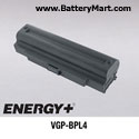 Replacement Battery Pack for Sony Vaio AX BX (Dark Grey)