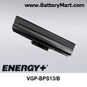 Replacement Battery Pack for Sony Vaio BZ CS FW SR (Dark Grey)
