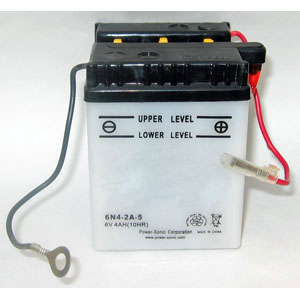 6N4-2A-5 Dry Charge Battery: Acid Required