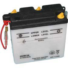 6N4B-2A Dry Charge Battery: Acid Required
