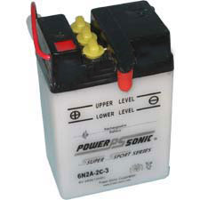 6N2A-2C-3 Dry Charged Battery w/o Acid