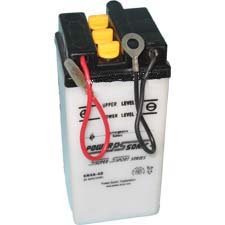 6N4A-4D Dry Charged Battery w/o Acid