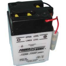 6N4C-1B Dry Charged Battery w/o Acid