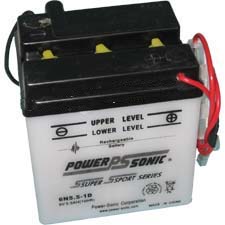 6N5.5-1D Dry Charged Battery w/o Acid
