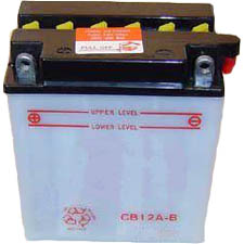 YB12A-B Dry Charged Battery w/o Acid
