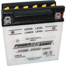 YB9-B Dry Charged Battery w/o Acid