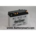 6N12A-2D Dry Charged Battery w/o Acid