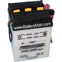 6N4-2A-4 Dry Charged Battery w/o Acid