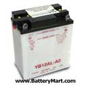 YB12AL-A2 Dry Charged Battery w/o Acid