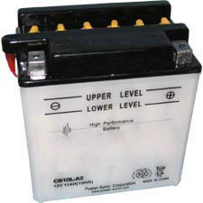 YB10L-A2 Dry Charge Battery: Acid Required