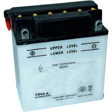 YB9A-A Dry Charge Battery: Acid Required