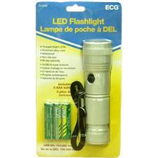 ECG Pewter LED Flashlight