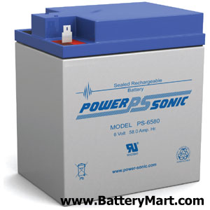 6 Volt 58 Ah Sealed Lead Acid Battery