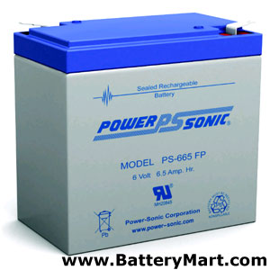 6 Volt, 6.5 Ah Sealed Lead Acid Rechargeable Battery