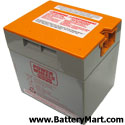 Power Wheels 12V Battery - Probe-style Orange Top