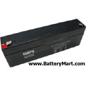 12 Volt 2.3 Ah Sealed Lead Acid Battery - F1 Terminal