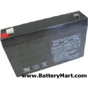 6+Volt+7+Ah+Sealed+Lead+Acid+Rechargeable+Battery+-+F1+Terminal