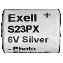 Exell S23PX 6 Volt Silver Oxide Photo Battery