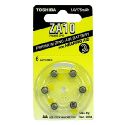 Toshiba Size 10 Hearing Aid Batteries - 6 Pack