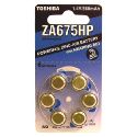 Toshiba Size 675 HP Hearing Aid Batteries - 6 Pack