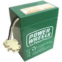 Fisher Price 6 Volt Green Power Wheels Battery