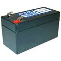 12+Volt+1.3+Ah+Sealed+Lead+Acid+Battery+-+F1+Terminal