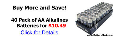 Buy more and save! 40 Pack of AA alkaline batteries for 10.49