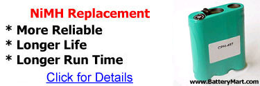 NiMH Replacement - Longer life, more reliable