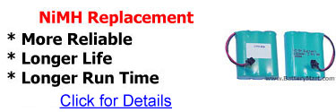 NiMH Replacement - Longer life, more reliable