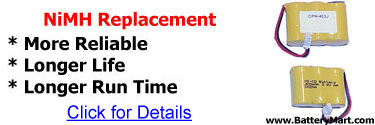 NiMH Replacement - Longer life, more reliable