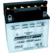 12N7D-3B Dry Charged Battery w/o Acid