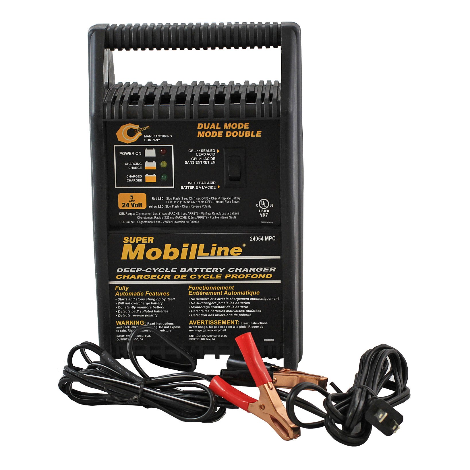 Cliplight 24 Volt 5 Amp Battery Charger Free Shipping