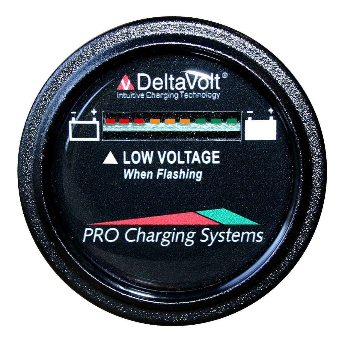 Dual Pro 48 Volt Battery Fuel Gauge (Round)