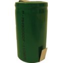 D NiMH Rechargeable Battery with Solder Tabs